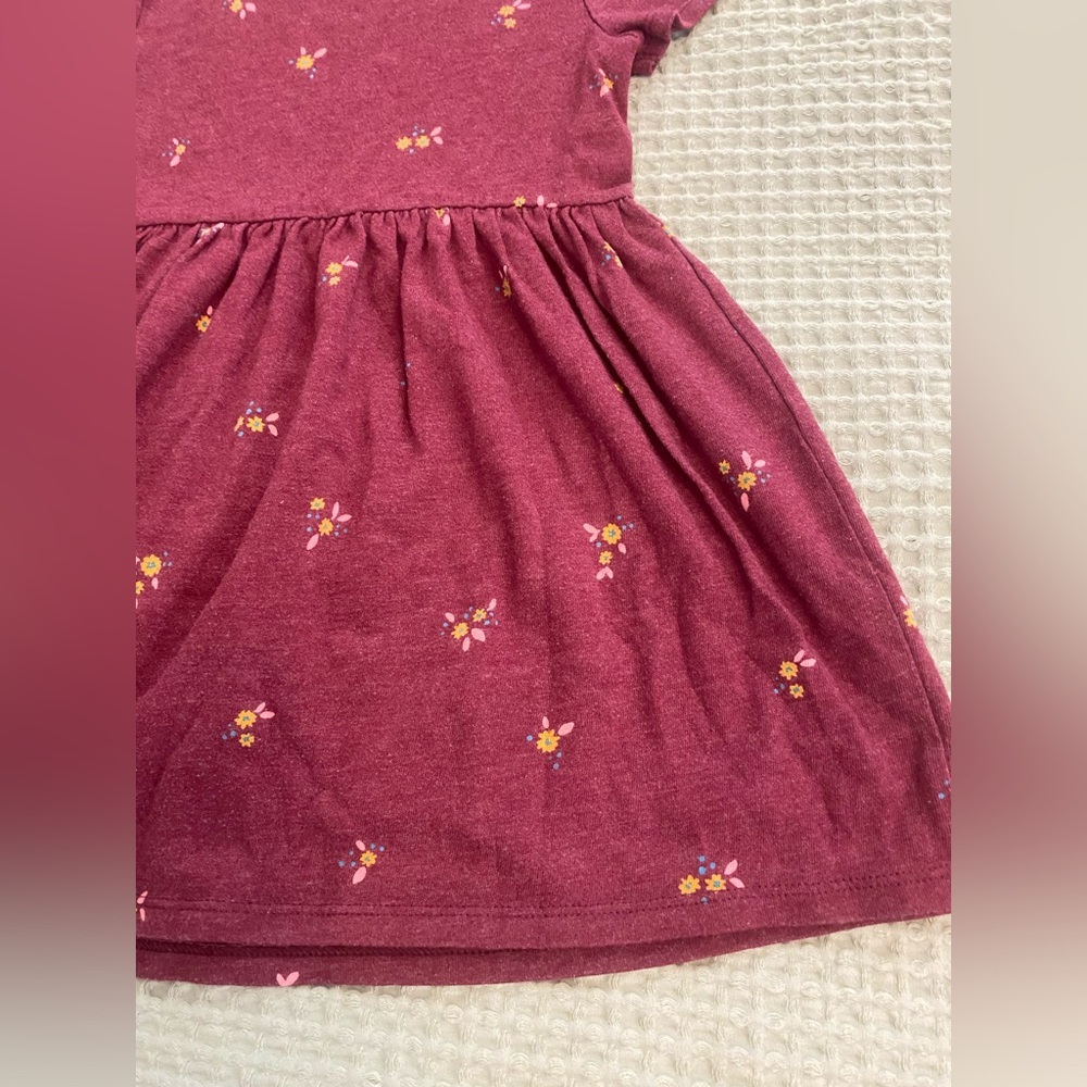 4T Cat & Jack Pink Floral & Hearts Kids Casual Dress Bundle - Picture 7 of 15